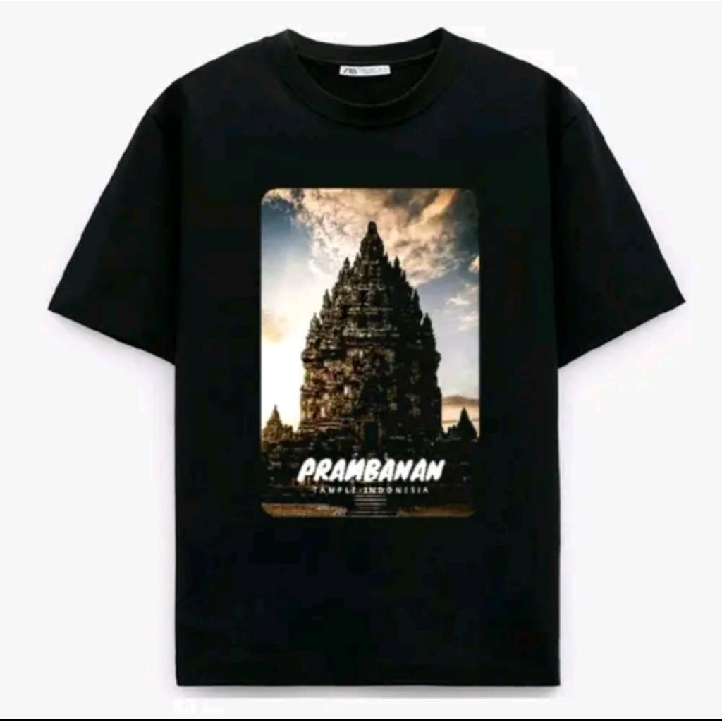 KAOS CANDI PRAMBANAN INDONESIA SABLON DTF