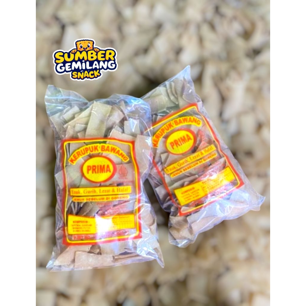 kerupuk bawang prima 250 gram mentah kerupuk bawang prima 500 gram mentah