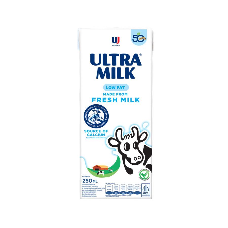 ULTRA MILK SUSU LOW FAT 250ML