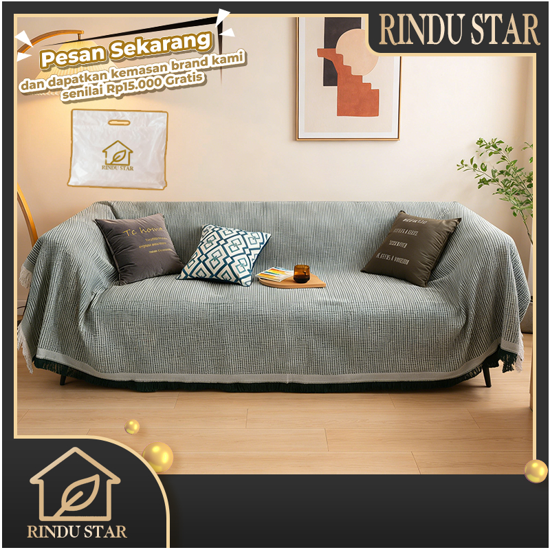 Rindu.Star Selimut Sofa Nordic Blanket Size 130*180Cm 180*260Cm 180*340Cm - Throw Blanket - Sofa