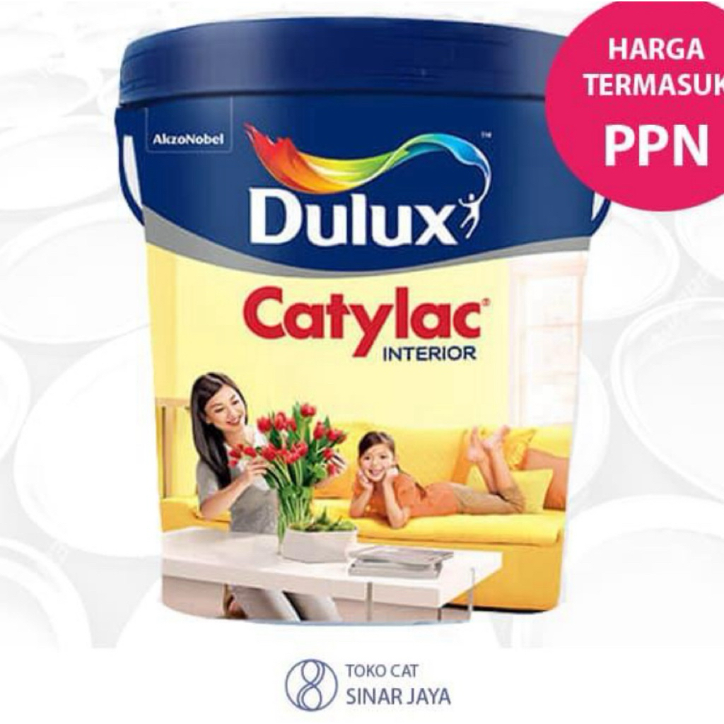 cat dulux catylac interior ivory sparkle ukuran 5kg