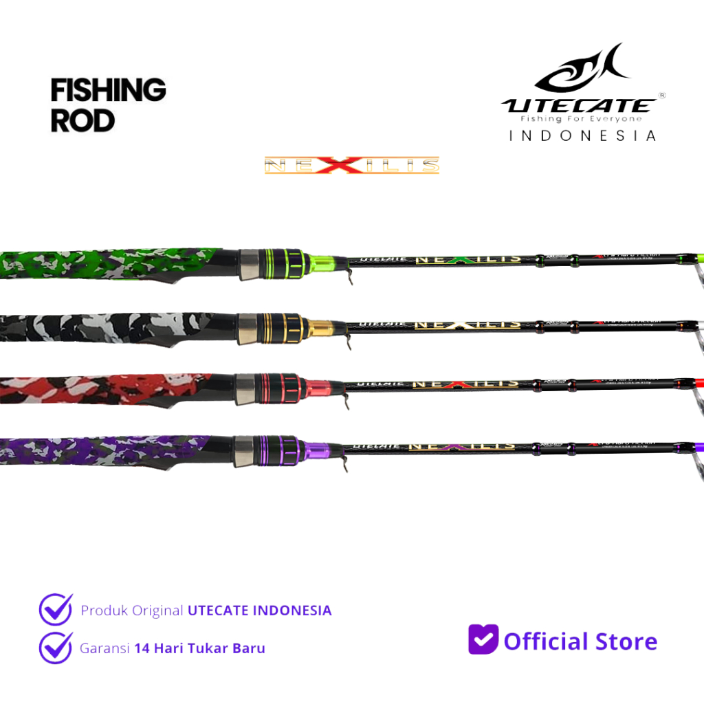 UTECATE Nexilis 2.1m – Joran Pancing Carbon Sensitif Casting/Spinning