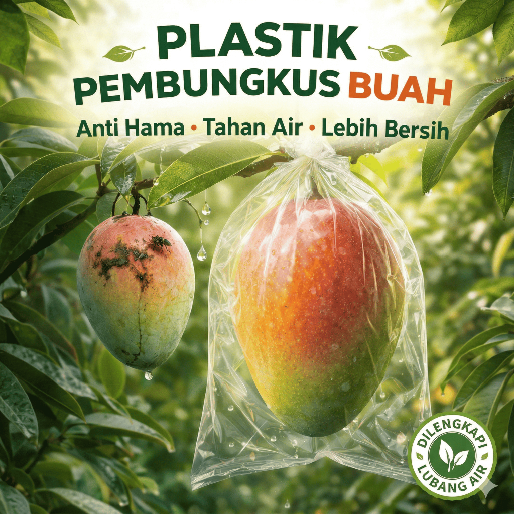FRUIT COVER | PLASTIK PEMBUNGKUS BUAH LEBIH TEBAL SUDAH LUBANG