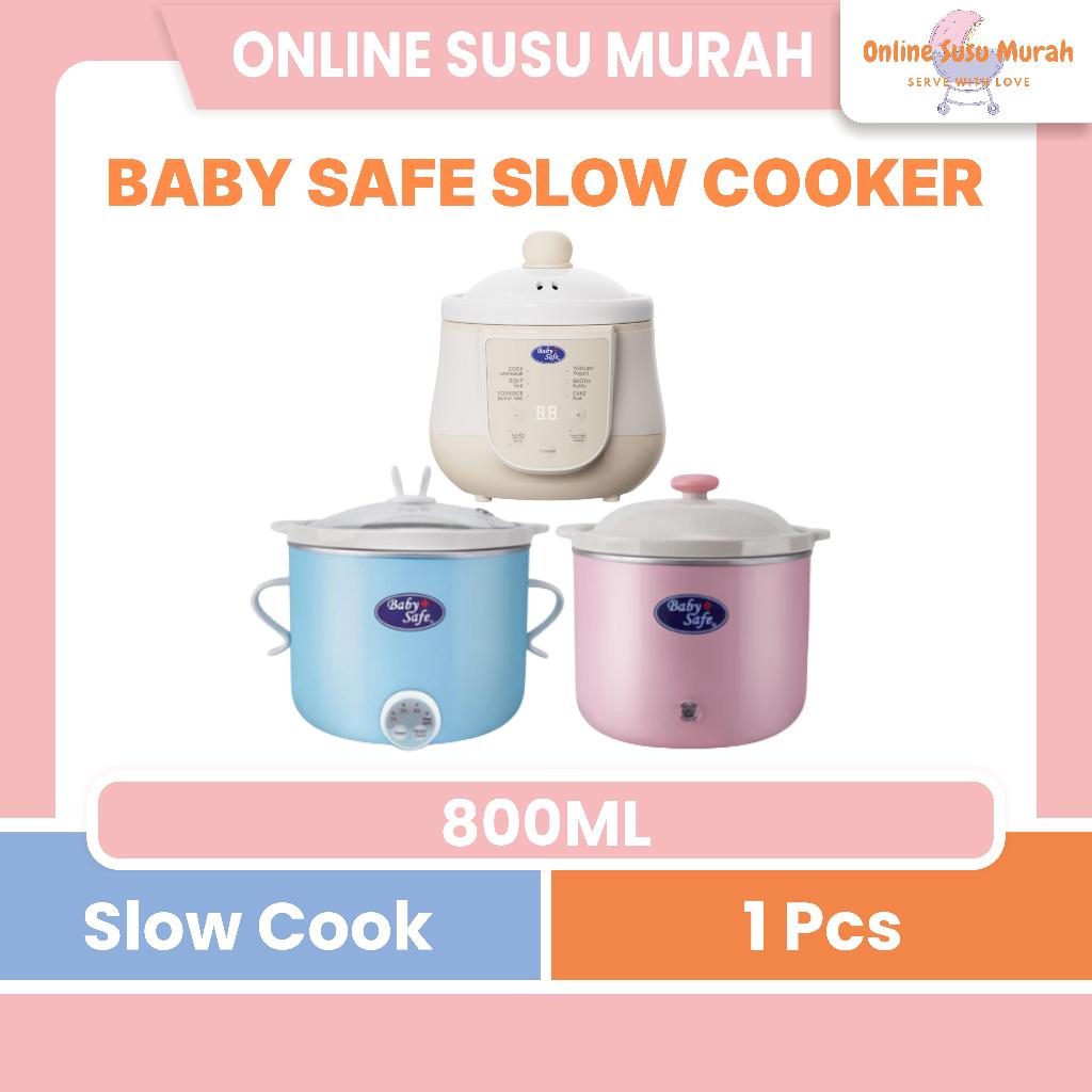 BABYSAFE SLOW COOKER LB007 LB009 LB020 0.8L 1.2L 800 ML MPASI JUNDW SERBAGUNA PRLA 0.8 L BABY SAFE