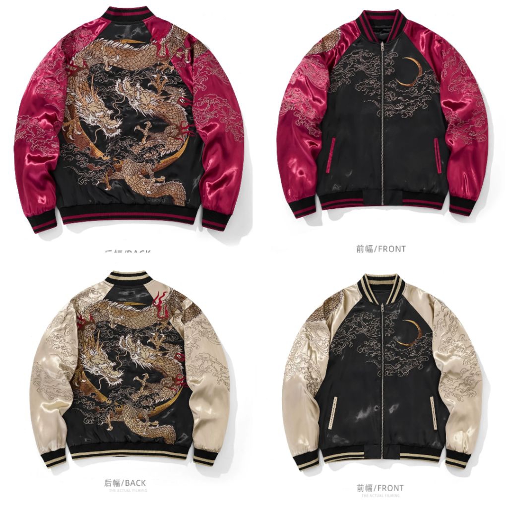 ORIGINAL JACKET SUKAJAN DRAGON FULL BORDIR IMPORT JAPAN