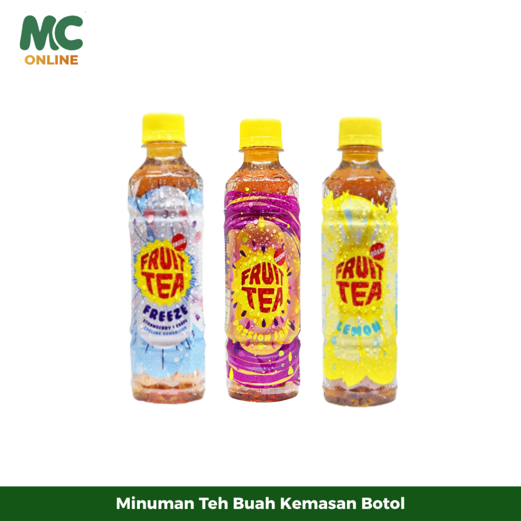 MC Official - Fruit Tea Botol 350 ML | Minuman Teh Buah Menyegarkan
