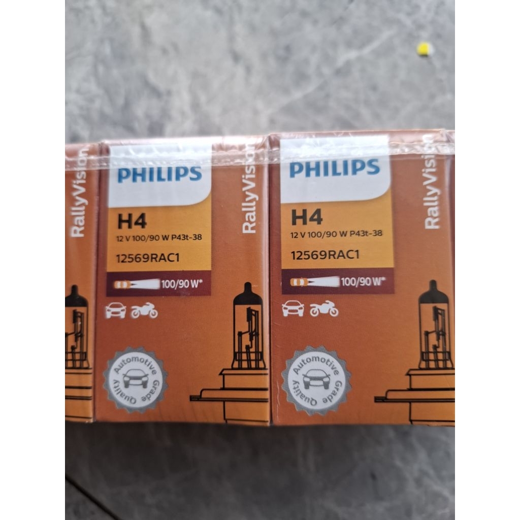 LAMPU BESAR H4 12V 100/90W.LAMPU BESAR/HOLOGEN PHILIPS