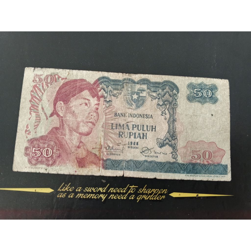 UANG KUNO 50 RUPIAH SUDIRMAN TAHUN 1968