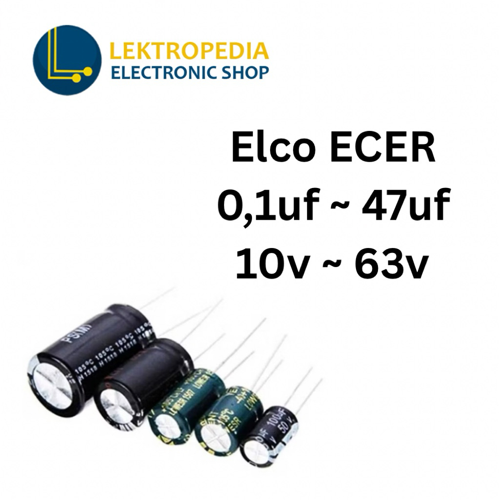 Elco ECER 0,1uf 0.1uf 0,22uf 0.22uf  0,47uf 0.47uf 0,68uf 0.68uf 1uf 2,2uf 2.2uf 3,3uf 3.3uf 4,7uf 4