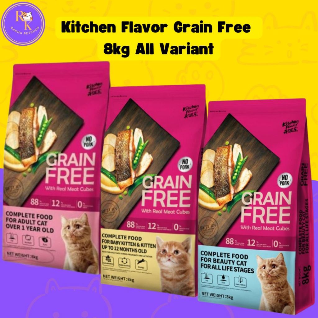 Kitchen Flavor Grain Free Cat All Varian 8kg Kitchen Flavor Kitten 8kg Kitchen Flavor Adult 8kg Kitc