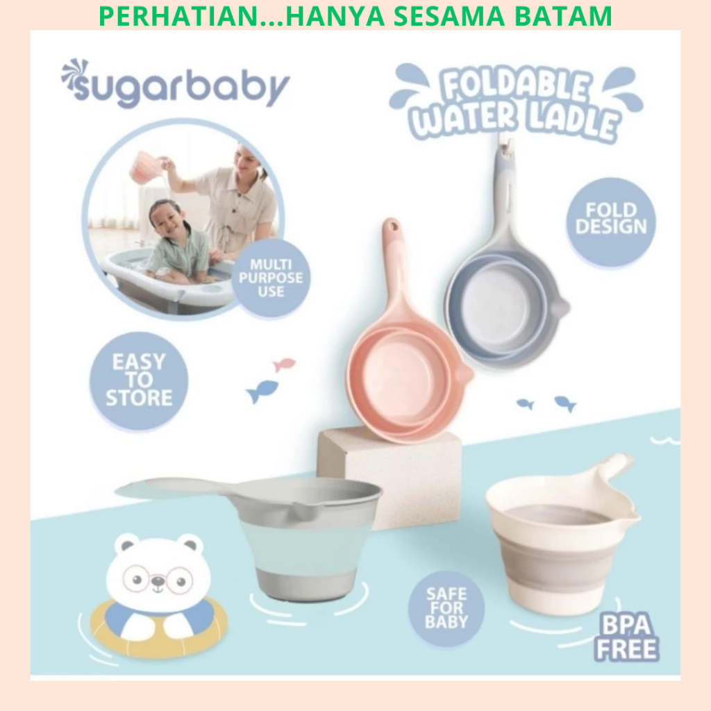 Sugar baby Foldable Water Ladle / Gayung Mandi Bayi / Gayung Lipat Mandi / Alat Mandi Bayi sugar bab