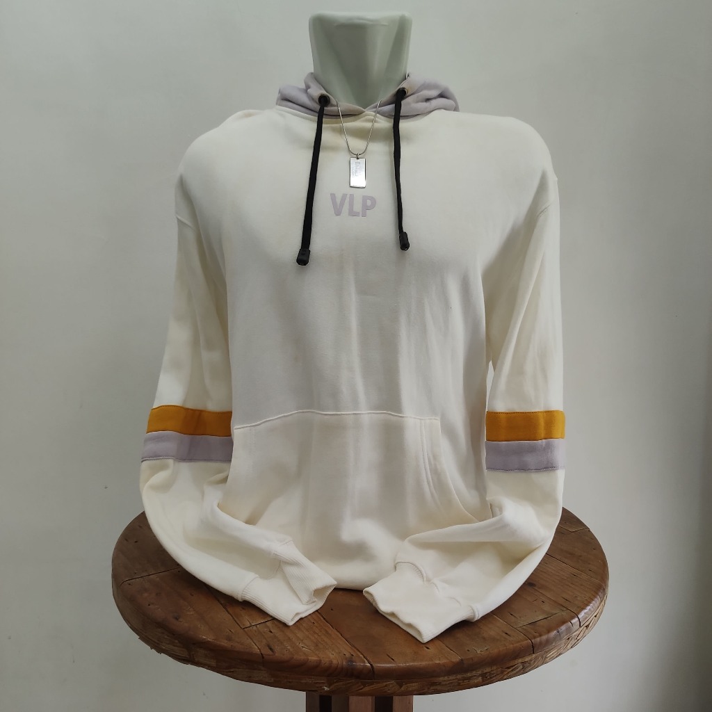 Hoodie VLP Two-Tone White Cream x Lavender Stripe List Sleeve (AVPBK100)