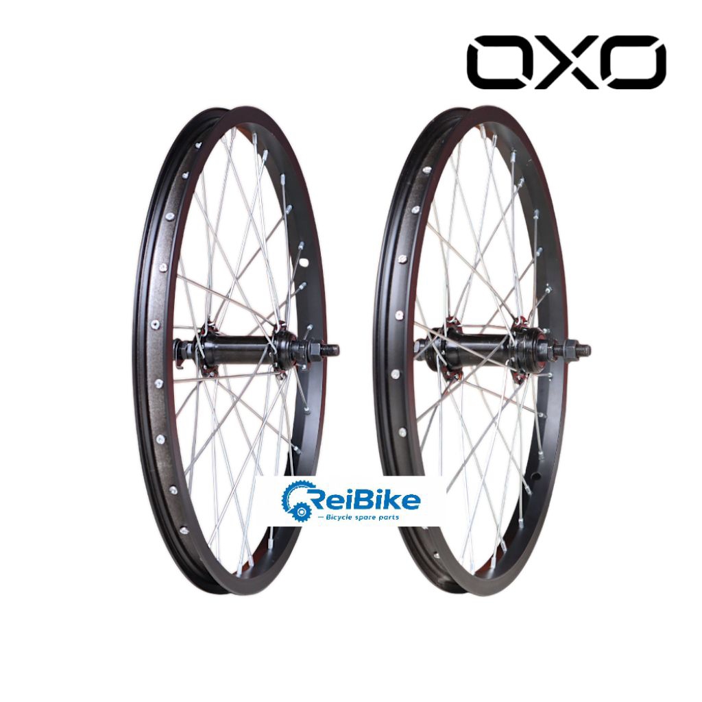 Wheelset velg 18 BMX Mini oxo 28H 1 set alloy
