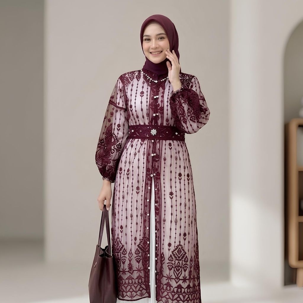azzura outer brokat wanita kekinian