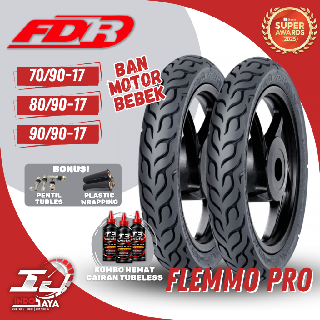 [READY COD] BAN FDR FLEMMO PRO RING 17 / BAN FDR TUBELESS TUBLES RING 17 ( 70/90-17 / 80/90-17 / 90/