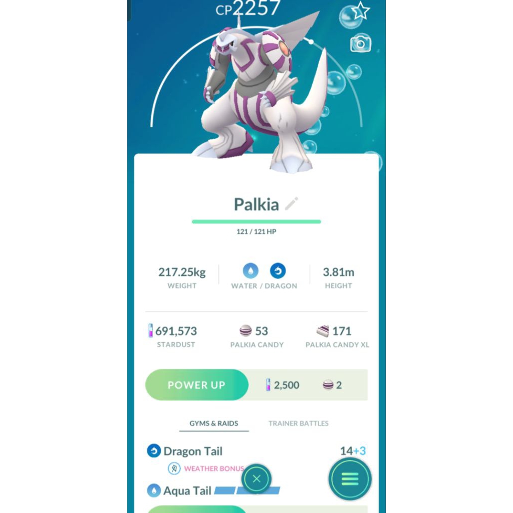 POKEMON GO - LEGENDARY PALKIA DIALGA GIRANTINA