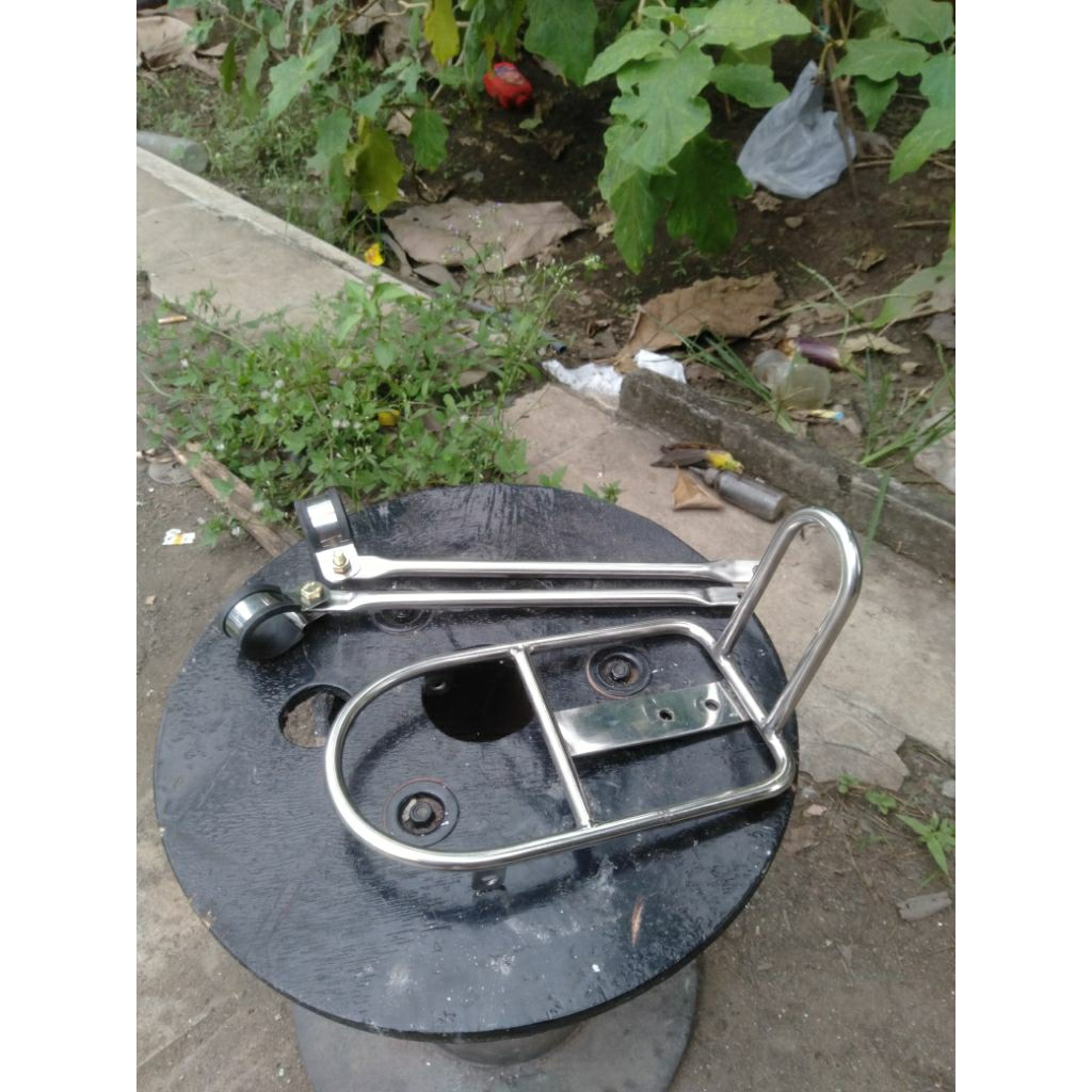 rak depan sepeda stainless steel