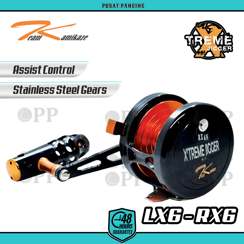 PUSATPANCING5 - Reel Pancing Overhead Team Kamikaze Xtreme Jigger LX6 - RX6 6061-T6 machine one piec