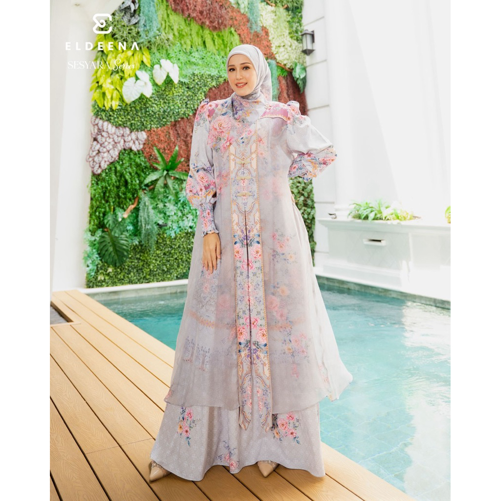 Sesyara Series by Eldeena Syari | Dress Set Scarf