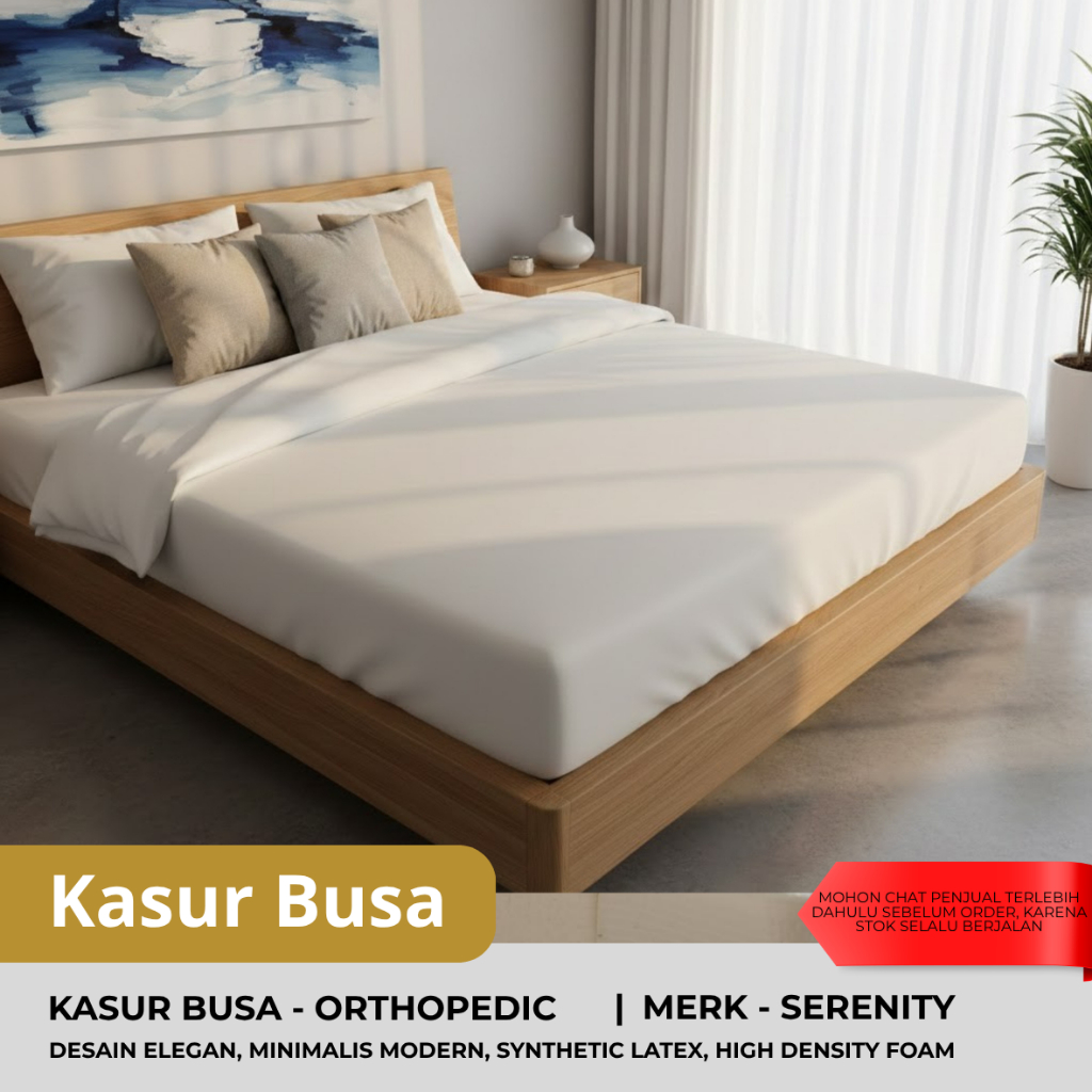Pusat Mebel I Kasur Busa I GMW Foam Serenity (Garansi 5 th) Ukuran 90/100/120/140/160 Design Elegant