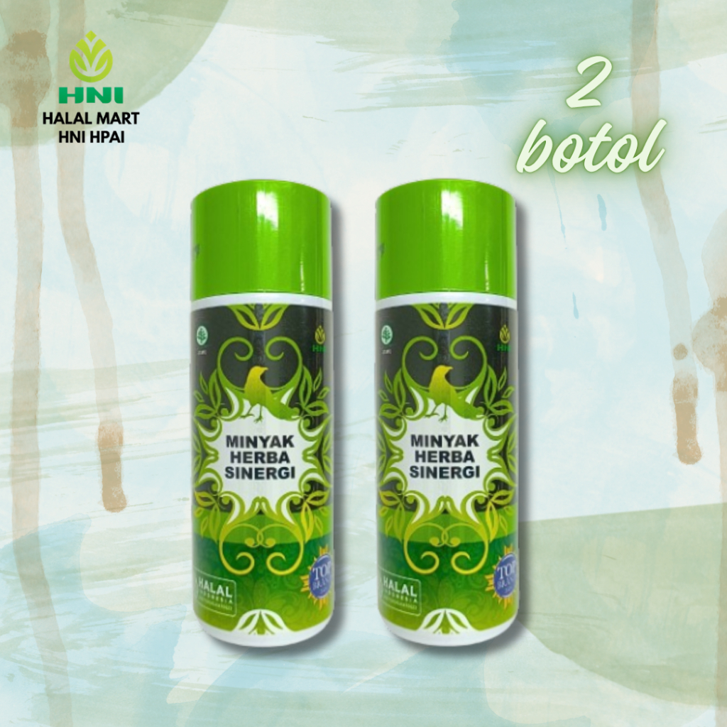 2 botol Minyak Herba Sinergi HNI HPAI Original Minyak Gosok Herbal