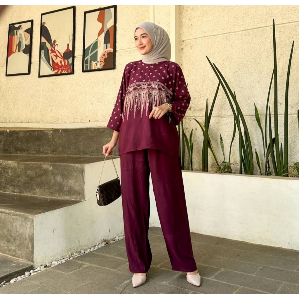 NEW ARRIVAL Setelan ONE SET Rayon Oversize CP Waka Kope Pecah Monik Big Set Kartini Big Set Aik Big 