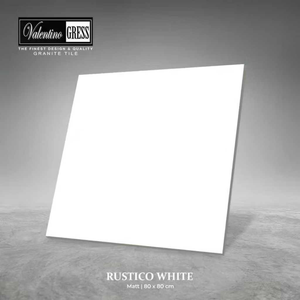 Granit 80x80 Valentino Gress Rustico White | Matt