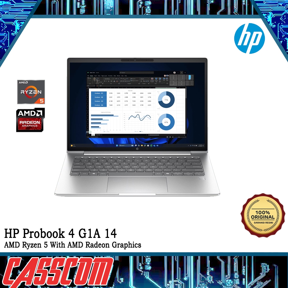 HP Probook 4 G1A 14 AMD Ryzen 5 DDR5 16GB