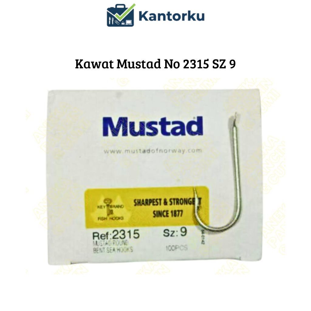 Pancing/ Mata Kail Mustad 2315 (tanpa lobang) no.9