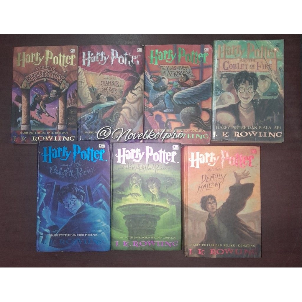 Novel Harry Potter ORIGINAL Set 7 Buku 1 2 3 4 5 6 7 - J.K Rowling