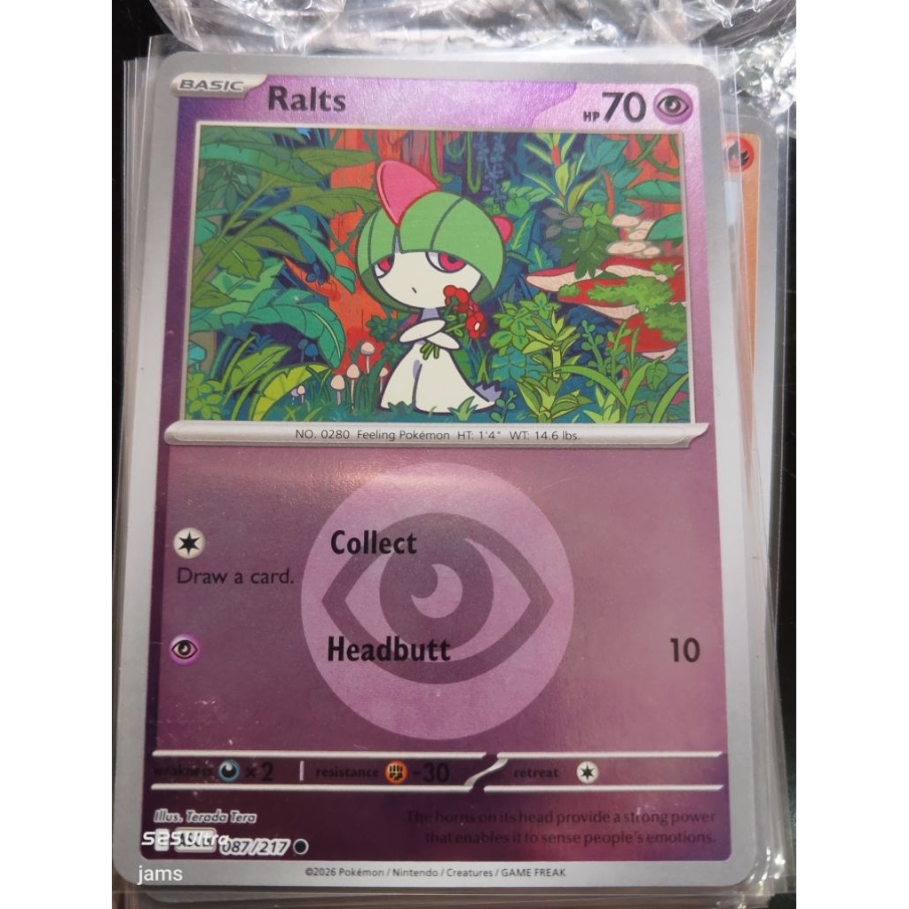 Pokemon Ralts energi holo en