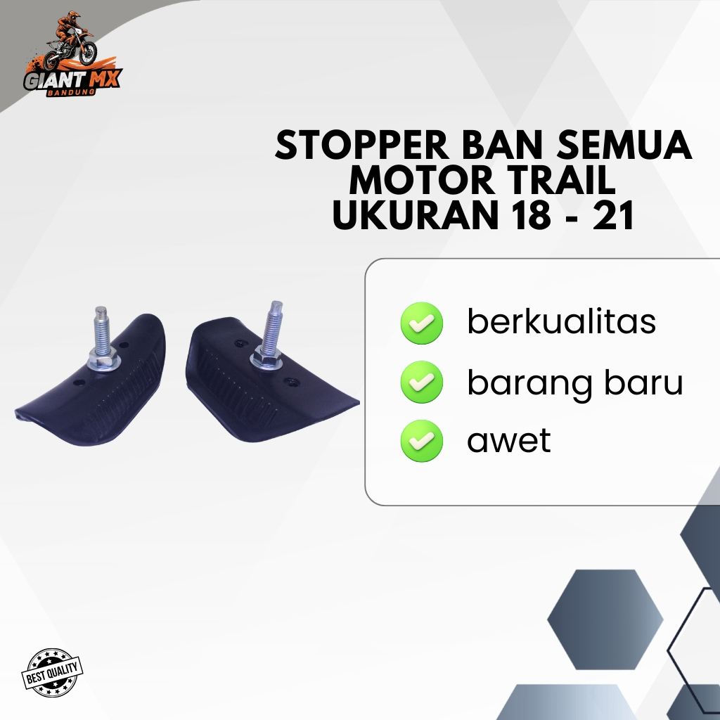 STOPPER BAN/ PENGAMAN BAN DALAM TRAIL 18 - 21 DENGAN MODEL KARET SINTETIS SET GIANT LOKAL PRODUK