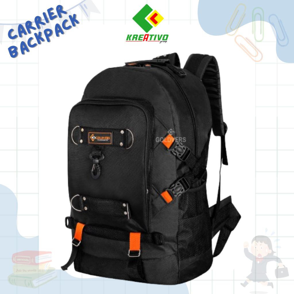 Tas Ransel Pria Jumbo 50 Liter Tas Punggung Besar untuk Mudik Travel Kuat Awet