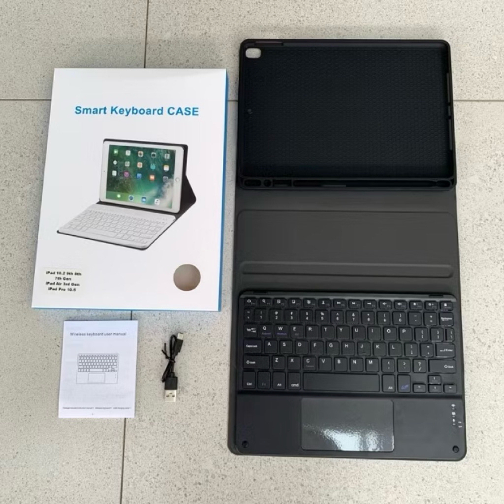 Smart Case Keyboard Wireless For IPad Pro 10.2" | IPad 7 2019 | IPad 8 2020 | IPad 9 2021 Compatible