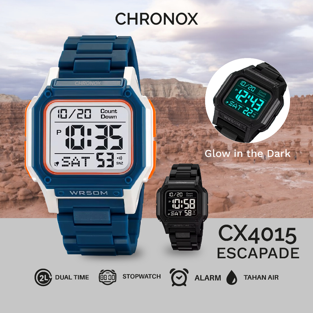 CX4015 - Jam Tangan Digital Unisex Pria Wanita CHRONOX
