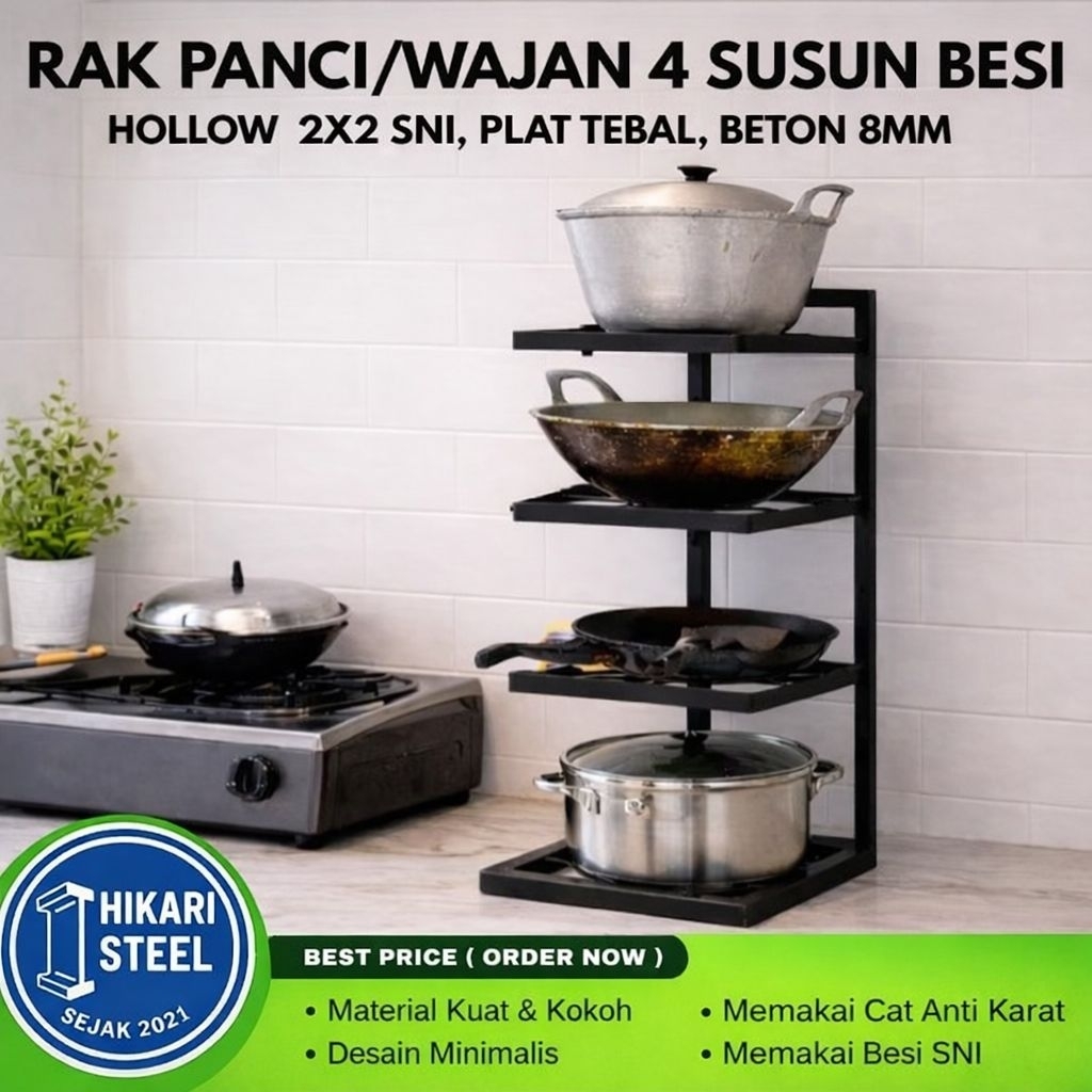 Rak panci susun rak panci dapur rak panci kering wastafel rak peralatan dapur
