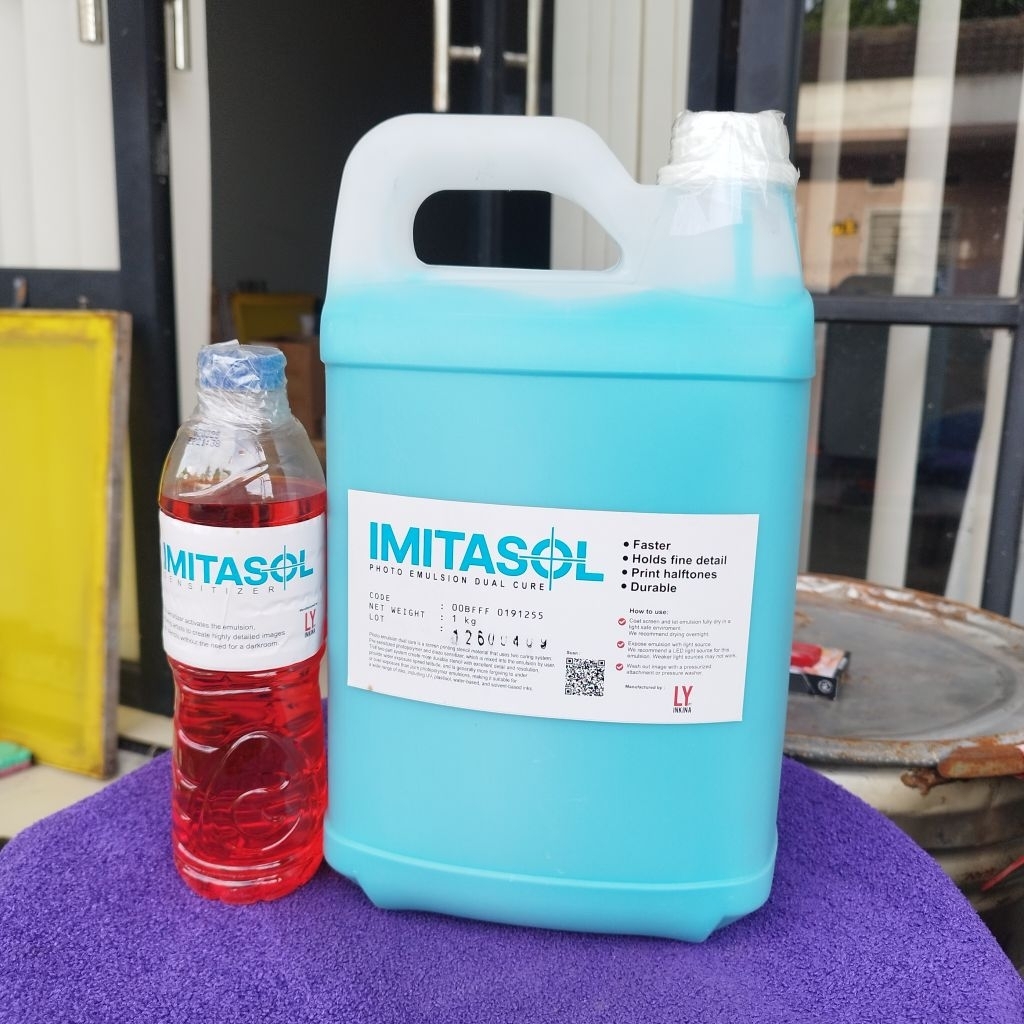 IMITASOL Photo Emulsion Dual Cure | Obat Afdruk Sablon | 5Kg