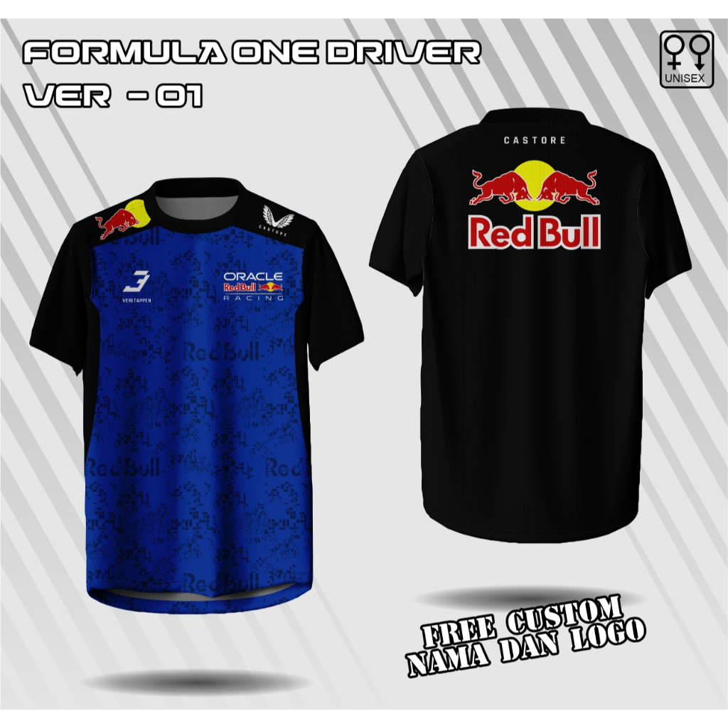 jersey formula one 2026 team redbull Max Verstappen baju F 1redbull racing kaos team redbull 2026