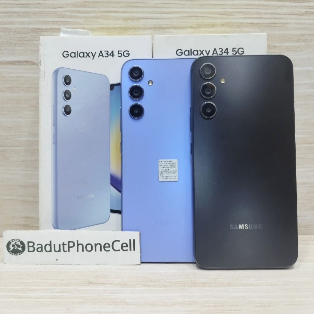 SAMSUNG A34 5G 8/256GB HANDPHONE SECOND BEKAS FULLSET