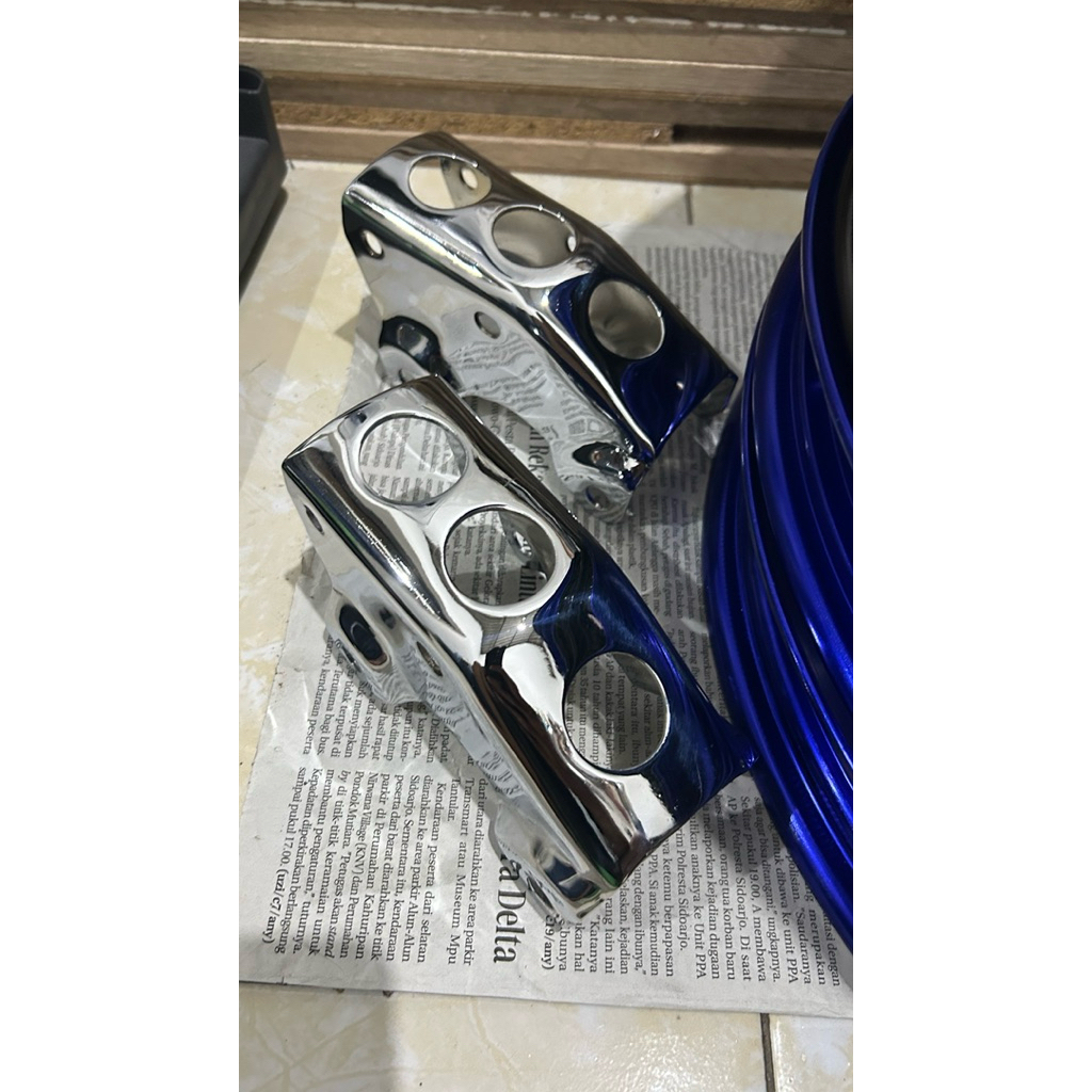 Pangkon Mesin Megapro Primus (Chrom)