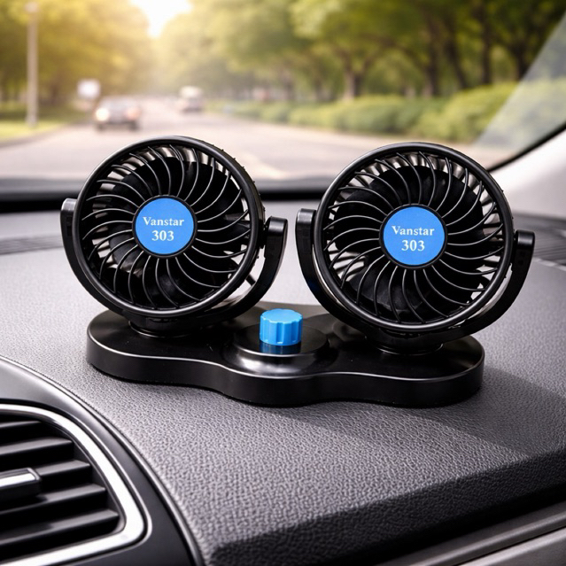 KIPAS ANGIN MOBIL DOUBLE FAN 12VOLT & 24 VOLT- KIPAS ANGIN TRUK