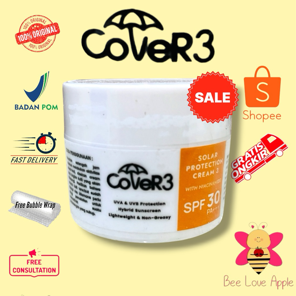 Cover 3 Solar Protection 3 Niacinamide - Sunblock SPF 30