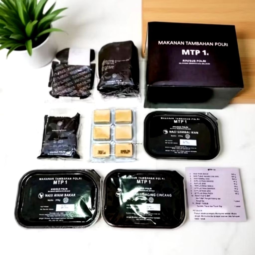 Ransum MTP 1 Polri / makanan tambahan / makanan siap saji outdoor