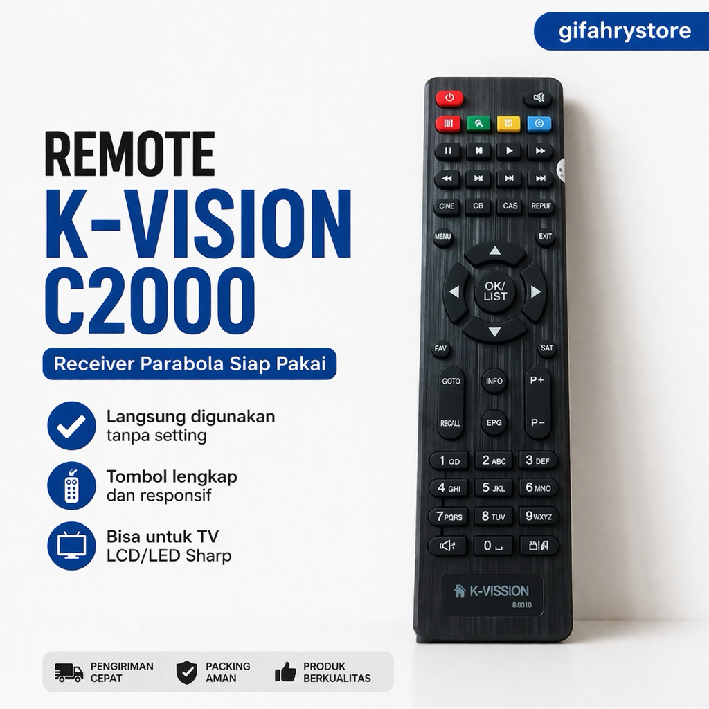 Remote k vision receiver hd bromo c2000 / topas