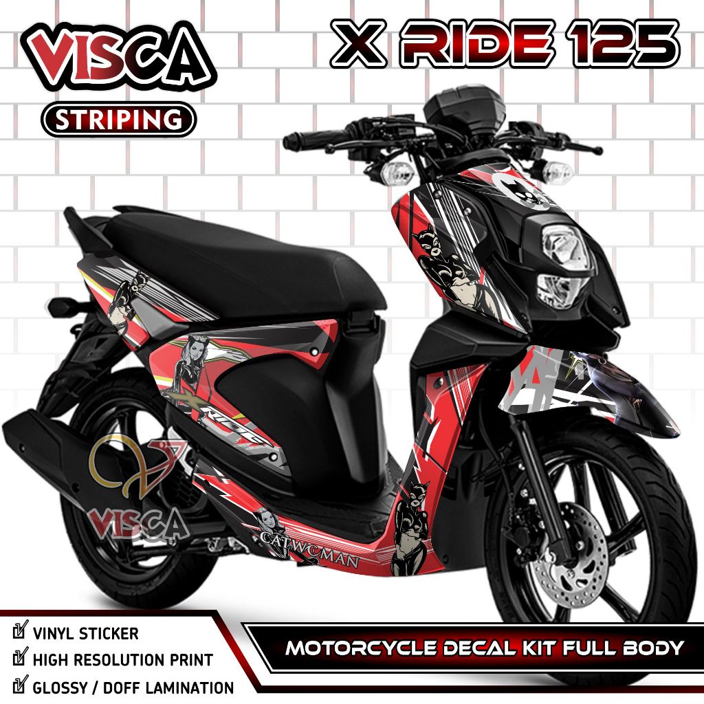 (PROMO SPECIAL) Decal X Ride 125 - Stiker X Ride 125 - Dekal X Ride 125 Full Body - Striping X Ride 