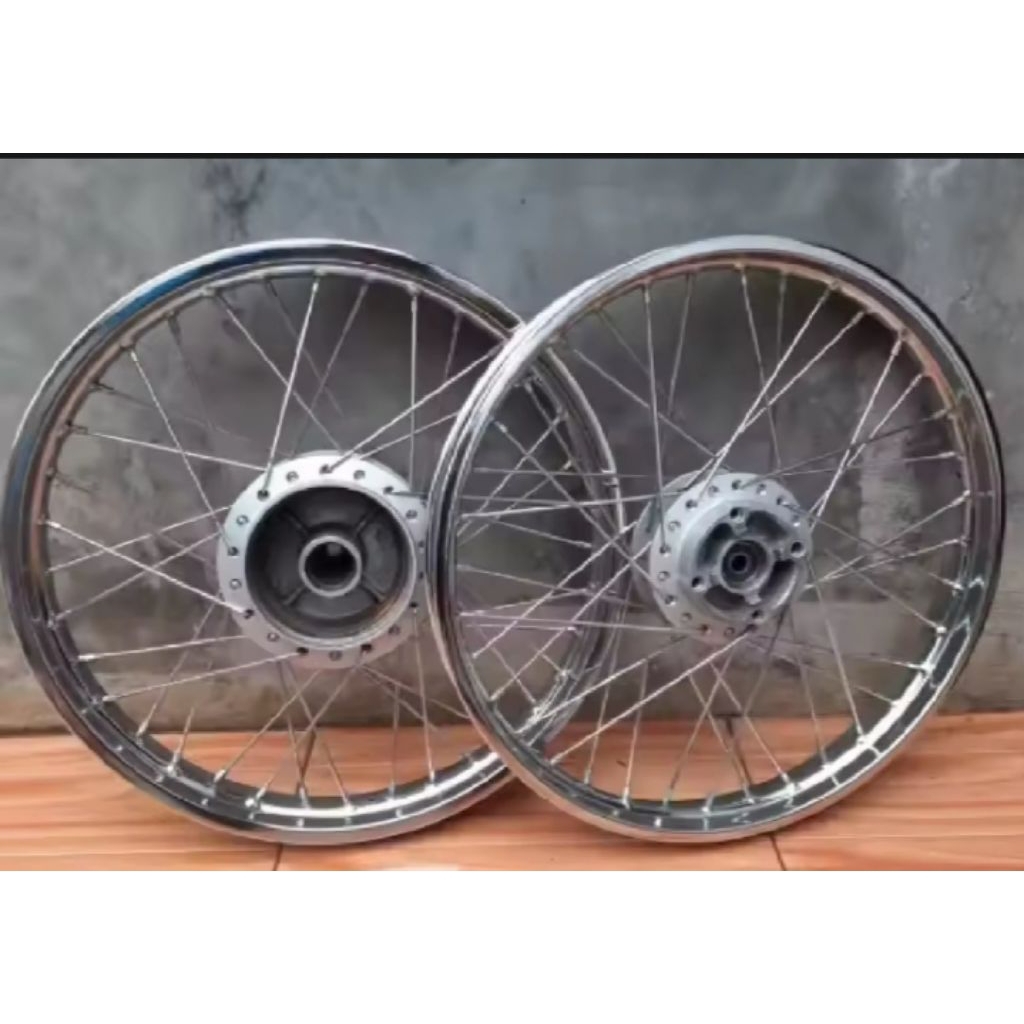 Velg Velk Jari Jari Ring 17 Depan Belakang Motor Honda Supra X 125 / Honda Karisma