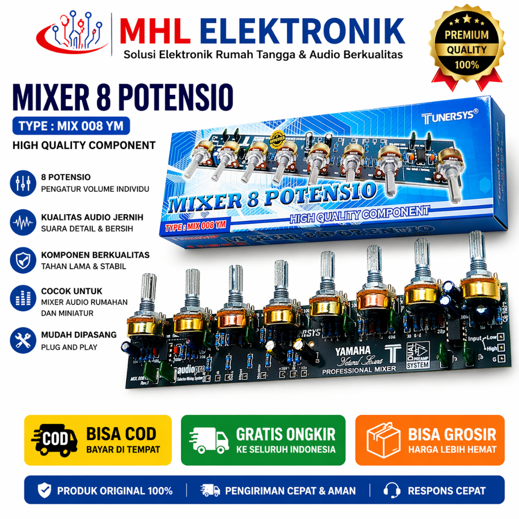 Kit Mixer 8 Potensio Tunersys