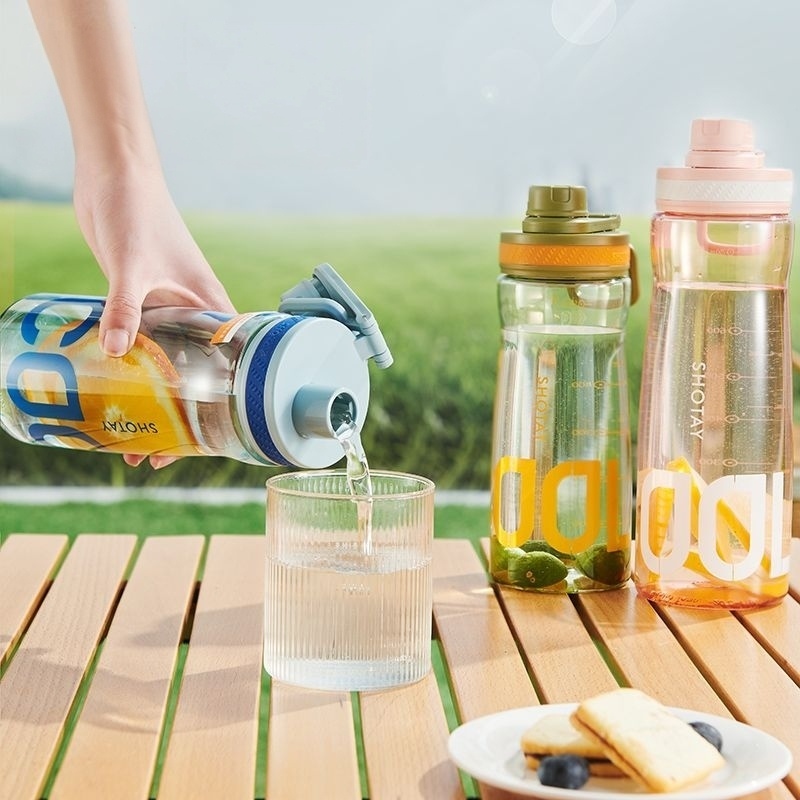 BZ-105 Shotay botol minum sport Portabel tangan dengan filter 850ML BPA FREE