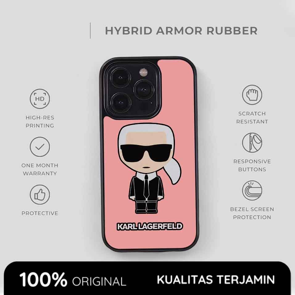 Casing iPhone Karl Case Rubber Softcase Anti Shock Karl Style 17 16 15 14 13 12 11 Xs Max Pro Max