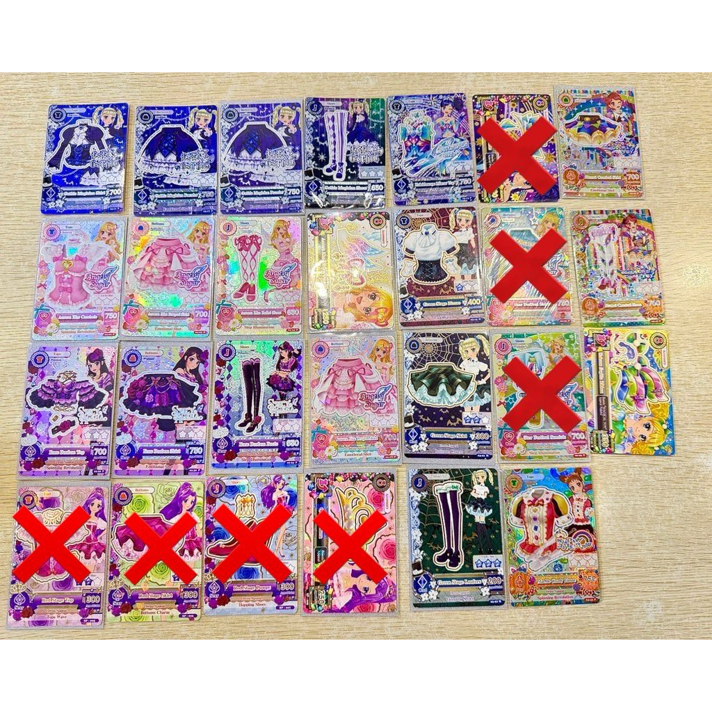 [Tanya Harga by Chat] Kartu Aikatsu Premium Aurora Kiss, Rose Bon Bon, Gothic Magician, Starfestval